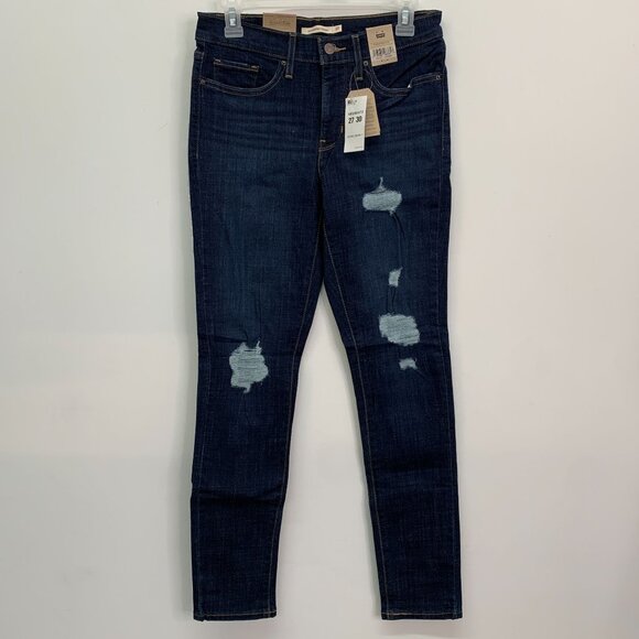 Levi's Women's Jeans Size 4 Stretch Denim 311 Shaping Skinny Jeans Blue W27 - Picture 1 of 8